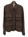 The Little Project Size L Black & Brown Wool Blend Houndstooth Jacket Black & Brown / L