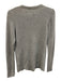 Maison Margiela Size M Gray Wool Blend Metallic Thread Ribbed Knit Sweater Gray / M