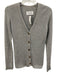 Maison Margiela Size M Gray Wool Blend Metallic Thread Ribbed Knit Sweater Gray / M
