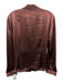 Lafayette 148 Size 14 Mauve Pink Silk Satin Long Sleeve Button Front V Neck Top Mauve Pink / 14