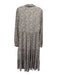 Karlie Size M Orange, Purple, Brown print Polyester Long Sleeve Buttons Dress Orange, Purple, Brown print / M