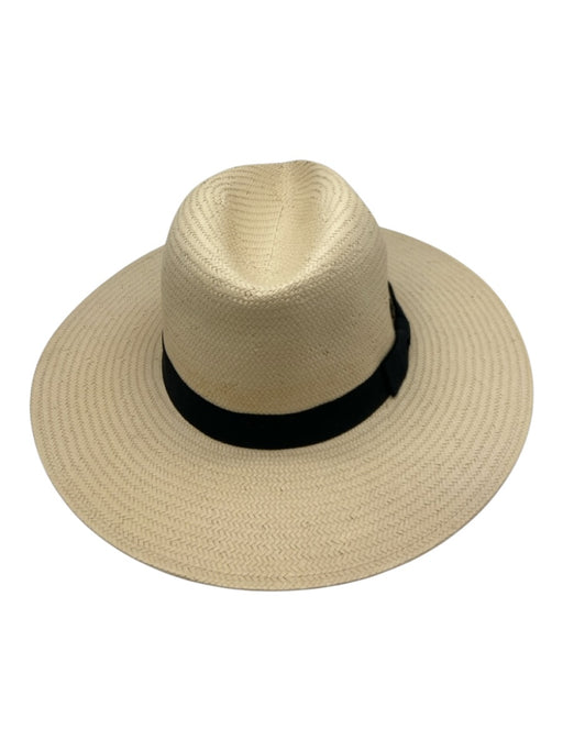 Beach by Flora Bella Beige & Black Paper Grosgrain Ribbon Starfish Hat Beige & Black / One Size