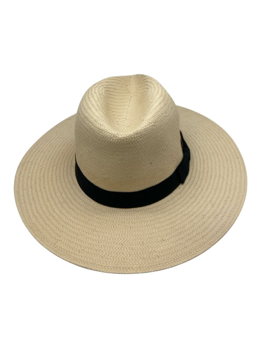 Beach by Flora Bella Beige & Black Paper Grosgrain Ribbon Starfish Hat Beige & Black / One Size