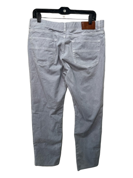 Ledbury Size 33 Light Gray Cotton Blend Solid Khakis Men's Pants 33