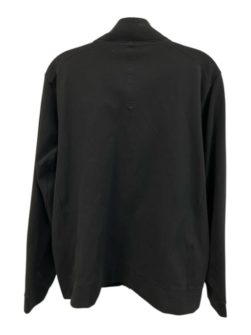 Lululemon Size L Black Synthetic Solid Athletic Zip Up Men's Jacket Black / L