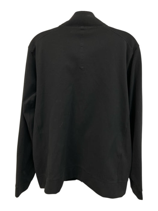 Lululemon Size L Black Synthetic Solid Athletic Zip Up Men's Jacket Black / L