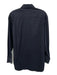Prada Size 15.5 Navy Blue Cotton Blend Solid Button Up Men's Long Sleeve Shirt Navy Blue / 15.5