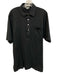 Tuttle Size M Black Cotton Solid Polo front pocket Men's Short Sleeve Black / M