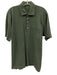 Sid Mashburn Size L Olive Green Cotton Solid Polo Pique Men's Short Sleeve Olive Green / L