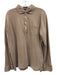 Peter Millar Size L Brown Cotton Solid Men's Long Sleeve Shirt Brown / L
