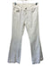 J. Brand Size 26 White Cotton Blend Zip & Button Mid Rise Flare Jeans White / 26