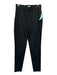 Ann Mashburn Size 2 Black Cotton Blend Elastic Waist Straight Pants Black / 2