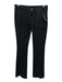 7 For All Mankind Size 26 Black Cotton Blend Zip & Button Low Rise Bootcut Pants Black / 26