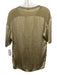 Transit Par Such Size 1 Gold Silk Blend Short Sleeve Mixed Fabric Satin Top Gold / 1