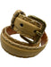 Jean Louis Fernandez Yellow Leather Criss Cross Belts Yellow / 30