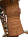 Linea Pelle Silver & Brown Leather Buckle Studded Crystal Belts Silver & Brown / Large