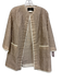 Les Copains Size 38 Beige Polyester & Cotton Textured Long Sleeve Open Jacket Beige / 38