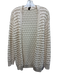 Loro Piana Size M White Silk & Cotton white Long Sleeve Knit Open Cardigan White / M