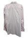 Boss Size 17 Pink & White Cotton Blend Micro Button Down Men's Long Sleeve Shirt 17