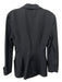 Thierry Mugler Size 7/S Black Wool Velvet Detail Snap buttons Pockets Jacket Black / 7/S