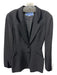 Thierry Mugler Size 7/S Black Wool Velvet Detail Snap buttons Pockets Jacket Black / 7/S