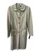 Lela Rose Size 6 Beige, Green, & Multi Cotton Blend Silk Lining tweed Coat Beige, Green, & Multi / 6