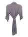 J Mclaughlin Size XS Purple & White Nylon Blend Tie Belt Printed Collared Dress Purple & White / XS