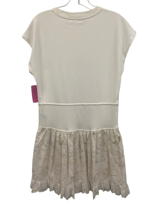 See By Chloe Size XS White Polyester Sleeveless Embroidery eyelet Dress White / XS