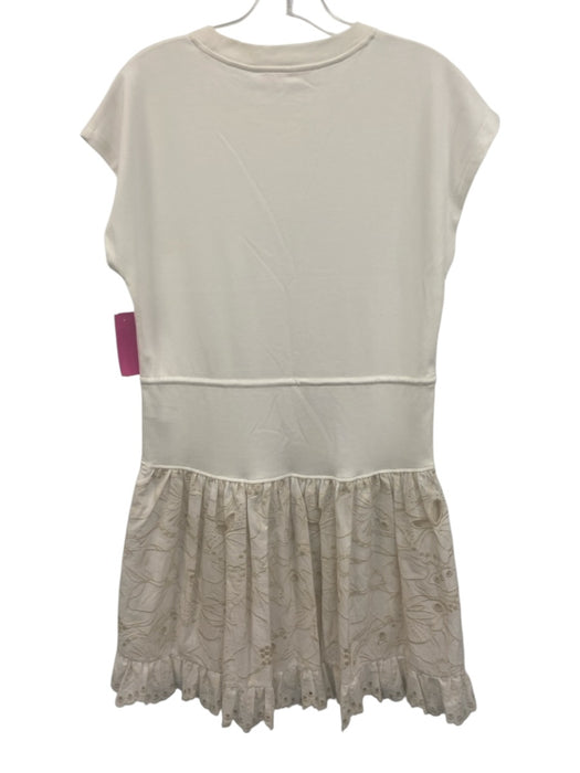 See By Chloe Size XS White Polyester Sleeveless Embroidery eyelet Dress White / XS