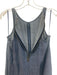Trina Turk Size XS Blue Lyocell Sleeveless Zip Back Frayed Hem Maxi Dress Blue / XS