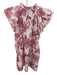 Generation Love Size S Pink & White Cotton Sleeveless Printed Button Front Top Pink & White / S