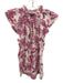 Generation Love Size S Pink & White Cotton Sleeveless Printed Button Front Top Pink & White / S