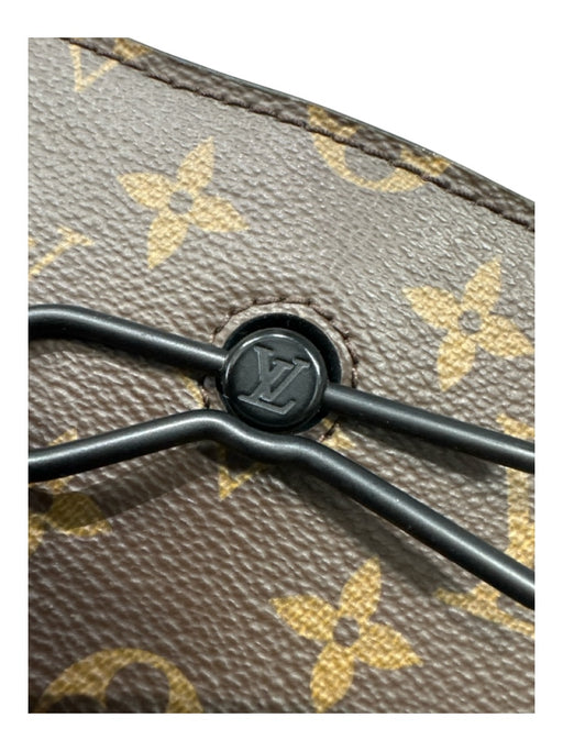 Louis Vuitton Brown, Tan, Black & Orange Coated Canvas Leather Handle Tote Bag Brown, Tan, Black & Orange / Medium