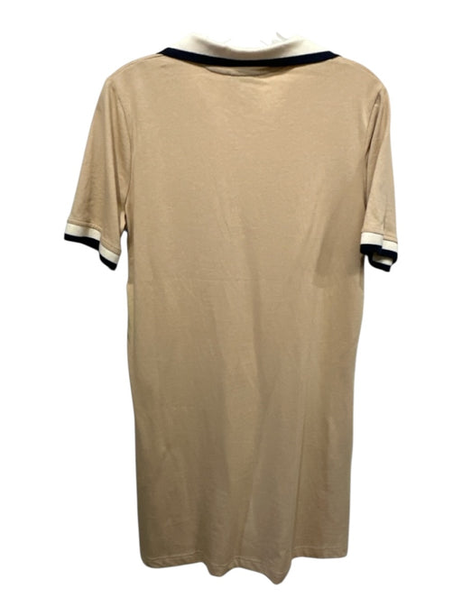 Tuckernuck Size M Tan Heathered Collared Cap Sleeve Pockets Dress Tan / M