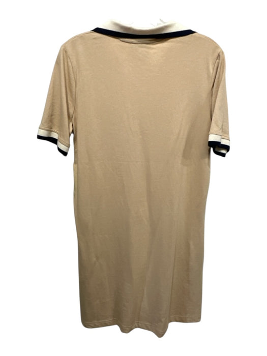Tuckernuck Size M Tan Heathered Collared Cap Sleeve Pockets Dress Tan / M