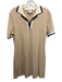 Tuckernuck Size M Tan Heathered Collared Cap Sleeve Pockets Dress Tan / M