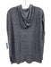 Lafayette 148 Size S Blue & White Cotton & Linen Cap Sleeve Rhinestone Hood Top Blue & White / S