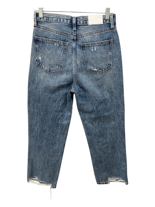 Pistola Size 26 Medium Wash Cotton Denim Distressed Button Fly High Rise Jeans Medium Wash / 26