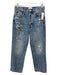Pistola Size 26 Medium Wash Cotton Denim Distressed Button Fly High Rise Jeans Medium Wash / 26