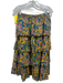 Cleobella Size S Teal, Yellow & Purple Cotton Floral Paisley Midi Skirt Set Teal, Yellow & Purple / S