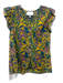 Cleobella Size S Teal, Yellow & Purple Cotton Floral Paisley Midi Skirt Set Teal, Yellow & Purple / S