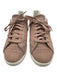 Reebok Shoe Size 9.5 Beige Pink & White Leather Upper Suede Perforated Sneakers Beige Pink & White / 9.5
