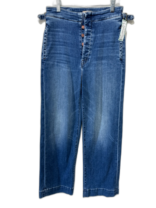 Mother Size 26 Medium Wash Cotton & Polyester Button Fly High Rise Jeans Medium Wash / 26