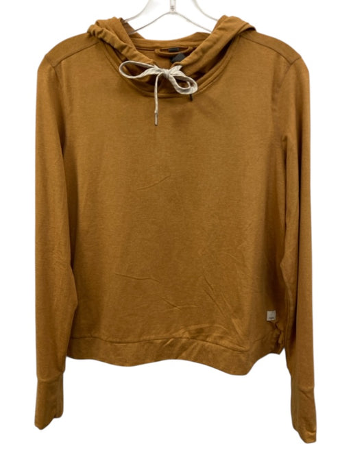 Vuori Size Medium Marigold Yellow Polyester Blend Long Sleeve Hood Sweater Marigold Yellow / Medium