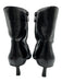 Zara Shoe Size 40 Black Manmade Material Pointed Toe Snake Skin Print Boots Black / 40