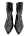 Zara Shoe Size 40 Black Manmade Material Pointed Toe Snake Skin Print Boots Black / 40