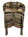 Veronica Beard Size S Brown, Tan & Multi Poly Blend V Neck Button Front Cardigan Brown, Tan & Multi / S