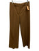 J Crew Size 4 Brown Wool Blend Zip & Hook Closure Trouser Wide Leg Pants Brown / 4