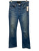 Veronica Beard Jeans Size 27 Blue Cotton Blend Zip & Button Whiskering Jeans Blue / 27