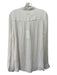 Closed Size S White Viscose Button Down Collarless Long Sleeve Semi-Sheer Top White / S